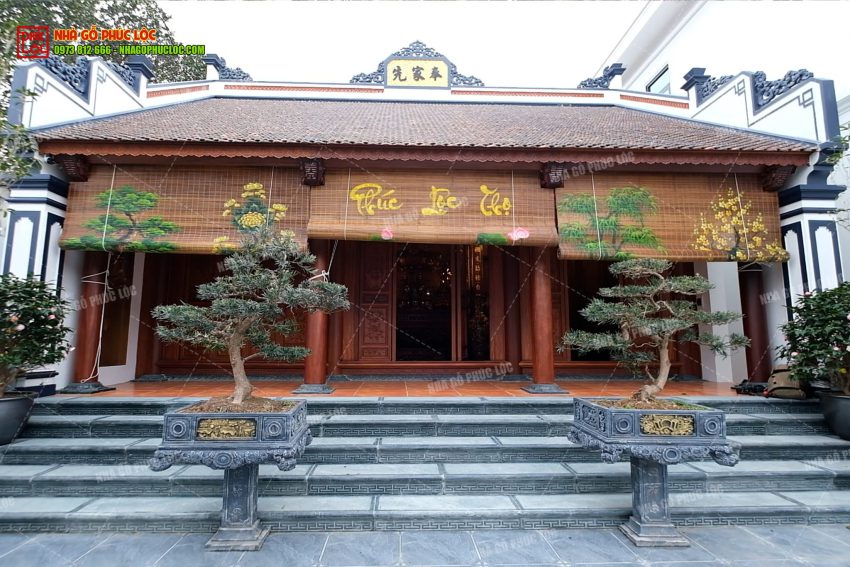 Nhà gỗ 3 gian kẻ truyền Bắc Bộ 