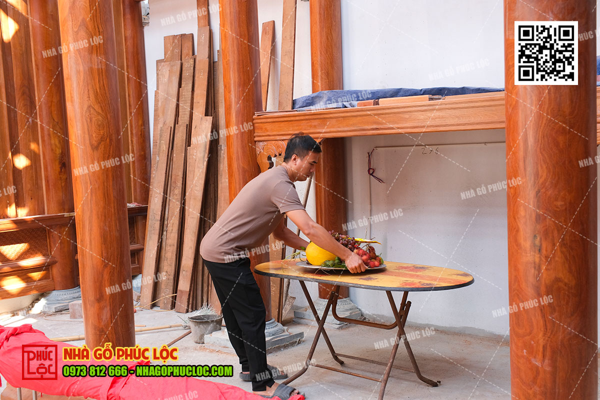 Mâm lễ cúng cất nóc nhà chuẩn miền Bắc